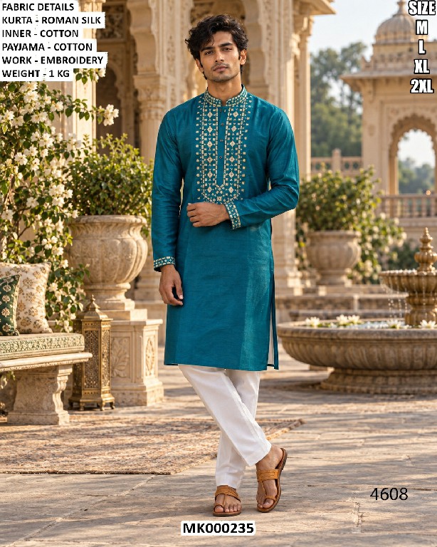 TEXTILEDEAL MK000235 WHOLESALE READYMADE PARTY WEAR KURTA PYJAMA FOR MEN ONLINE