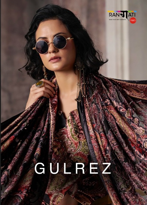 RANGATI PRINTS GULREZ WHOLESALE PALACHI VELVET WINTER WEAR UNSTITCH SALWAR SUITS EXPORTER