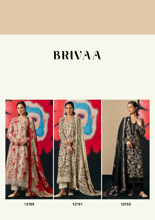 PRM TRENDZ BRIVAA WHOLESALE VISCOSE PASHMINA WINTER COLLECTION UNSTITCH SALWAR SUITS SUPPLIER