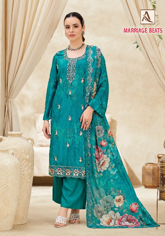 ALOK SUIT MARRIAGE BEATS WHOLESALE VISCOSE MUSLIN FANCY BEATS WORK UNSTITCH SALWAR SUITS EXPORTER
