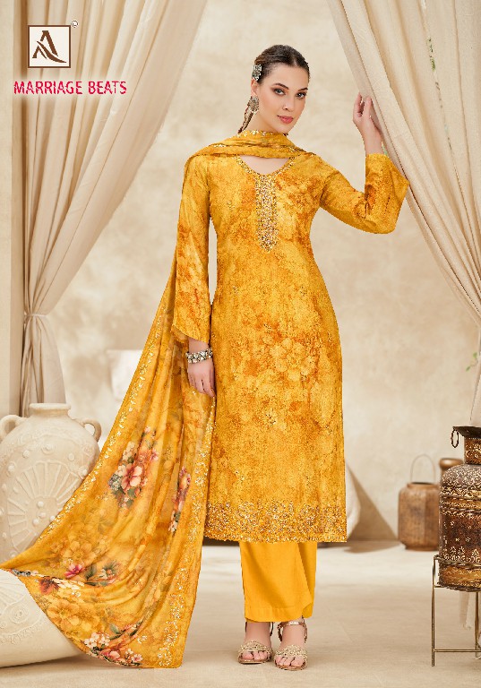 ALOK SUIT MARRIAGE BEATS WHOLESALE VISCOSE MUSLIN FANCY BEATS WORK UNSTITCH SALWAR SUITS EXPORTER