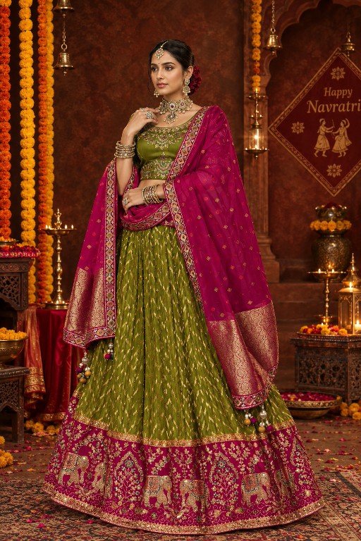 SL FESTIVAL LEHENGA COLLECTION WHOLESALE FANCY SILK BEAUTIFUL LEHENGA CHOLI FOR EVERY OCCASION EXPORTER