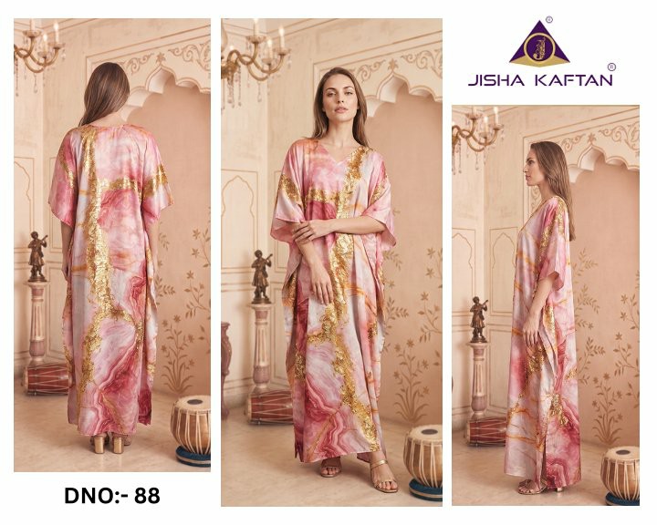 JELITE JISHA KAFTAN SATIN BREEZE VOL 11 WHOLESALE READYMADE JAPAN SATIN BEAUTIFUL KAFTAN STYLE GOWN FOR WOMEN ONLINE