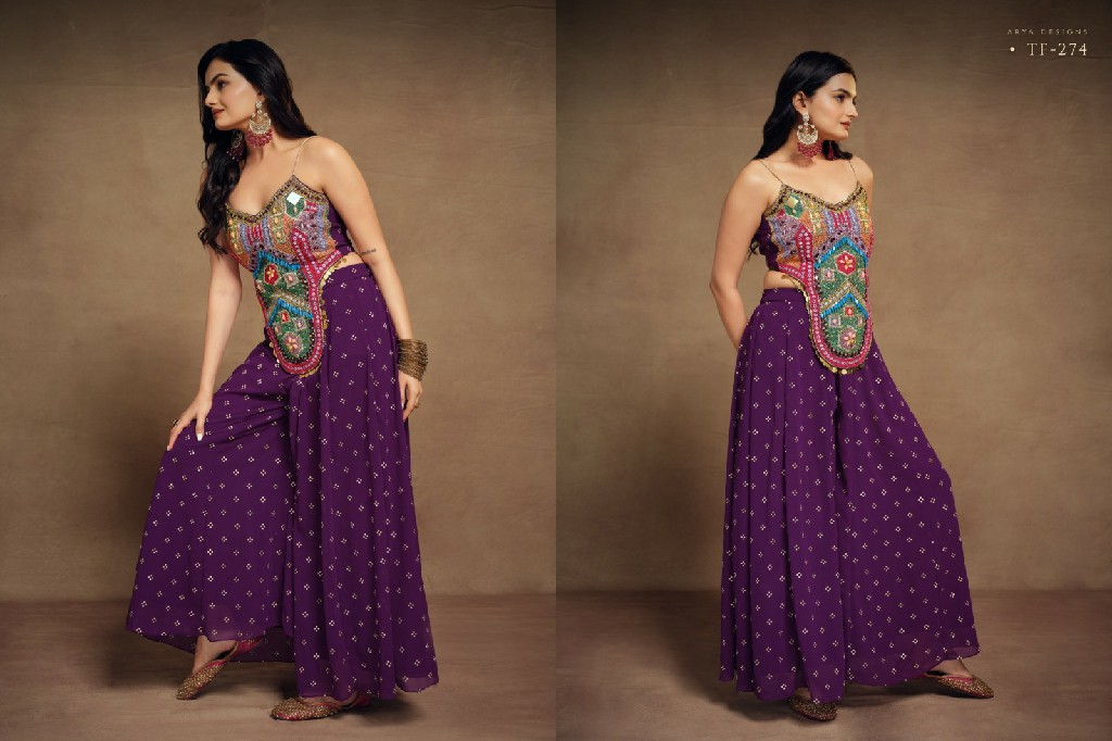 ARYA D.NO SV-1 AND TF-274 WHOLESALE READYMADE TRENDING NAVRATRI COLLECTION FOR WOMEN ONLINE
