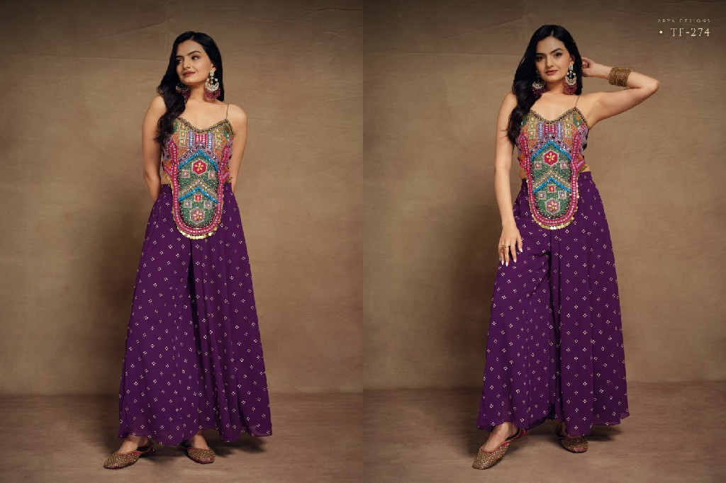 ARYA D.NO SV-1 AND TF-274 WHOLESALE READYMADE TRENDING NAVRATRI COLLECTION FOR WOMEN ONLINE
