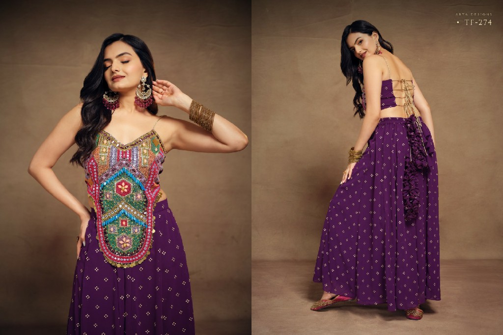 ARYA D.NO SV-1 AND TF-274 WHOLESALE READYMADE TRENDING NAVRATRI COLLECTION FOR WOMEN ONLINE