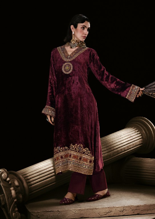 AIQA THE ROYAL CHAPTER WHOLESALE VISCOSE VELVET WINTER SPECIAL UNSTITCH SALWAR SUITS SUPPLIER