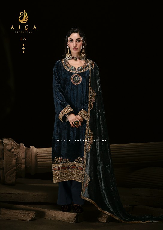 AIQA THE ROYAL CHAPTER WHOLESALE VISCOSE VELVET WINTER SPECIAL UNSTITCH SALWAR SUITS SUPPLIER