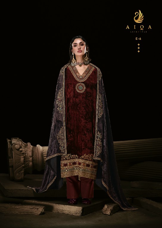 AIQA THE ROYAL CHAPTER WHOLESALE VISCOSE VELVET WINTER SPECIAL UNSTITCH SALWAR SUITS SUPPLIER