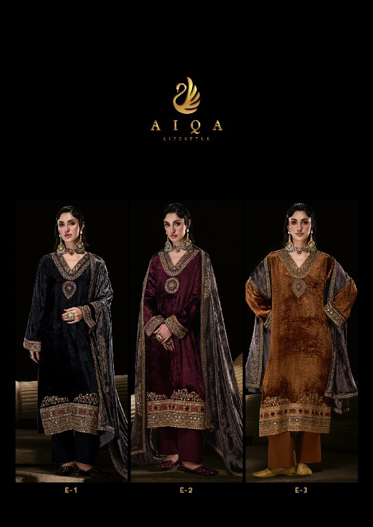 AIQA THE ROYAL CHAPTER WHOLESALE VISCOSE VELVET WINTER SPECIAL UNSTITCH SALWAR SUITS SUPPLIER