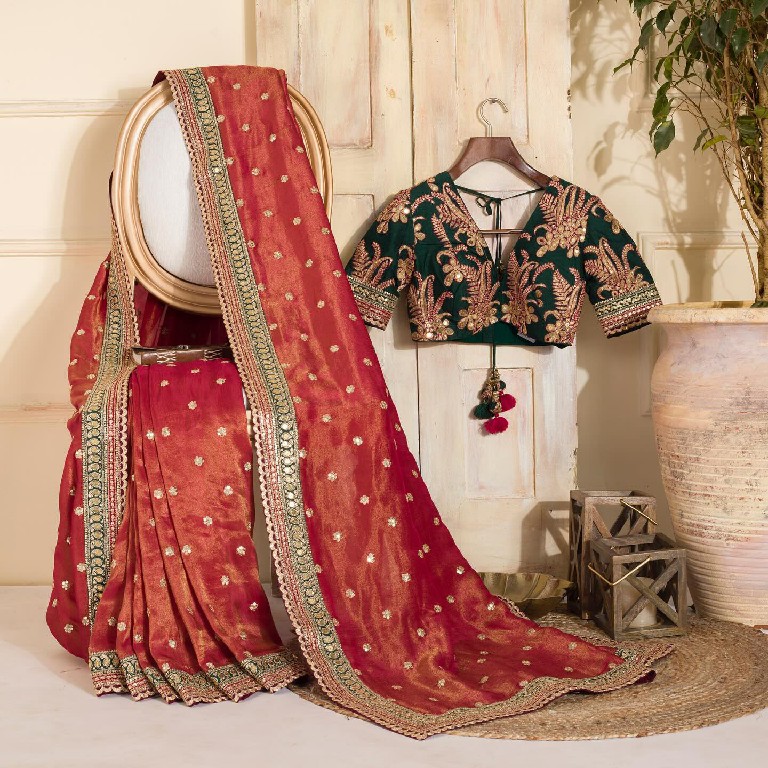 TEXTILEDEAL D.NO KD-470 WHOLESALE JIMMY CHOO BEAUTIFUL DESIGNER SAREES FOR WOMEN SUPPLIER