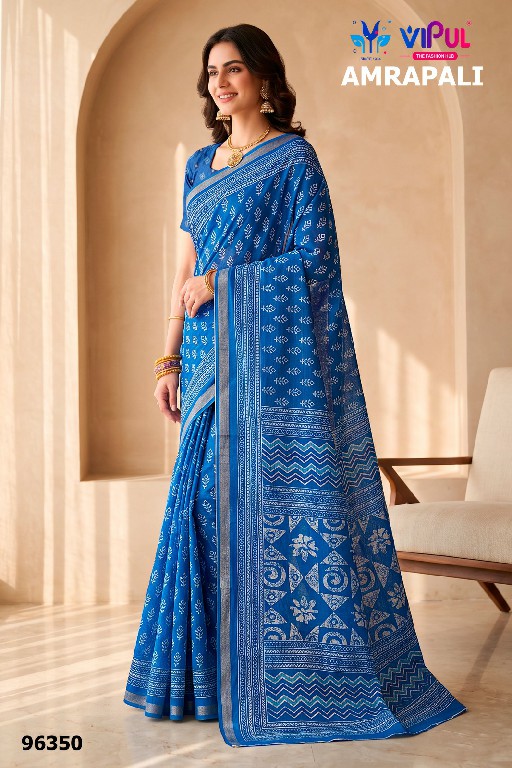 VIPUL AMRAPALI D.NO 96345 TO 96353 WHOLESALE COTTON PRINTED DAILY WEAR SAREES FOR WOMEN ONLINE