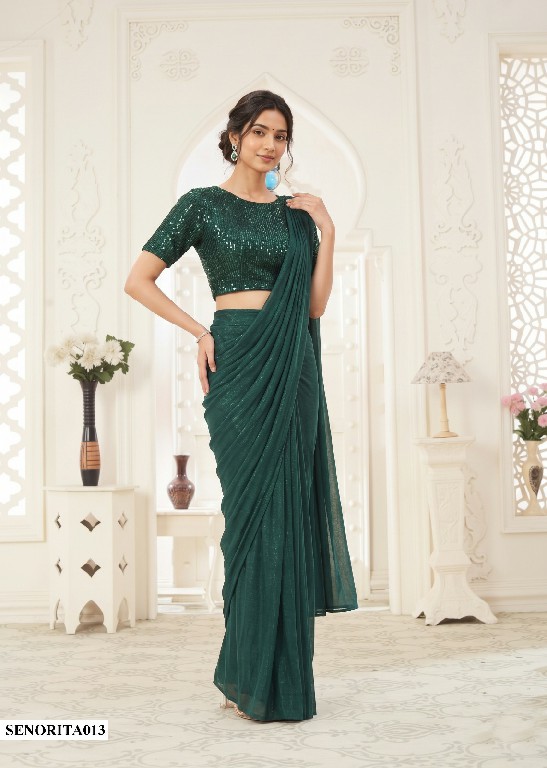 MAHOTSAV MOHMANTHAN SENORITA WHOLESALE LYCRA READY TO WEAR PARTY WEAR SAREES FOR WOMEN ONLINE