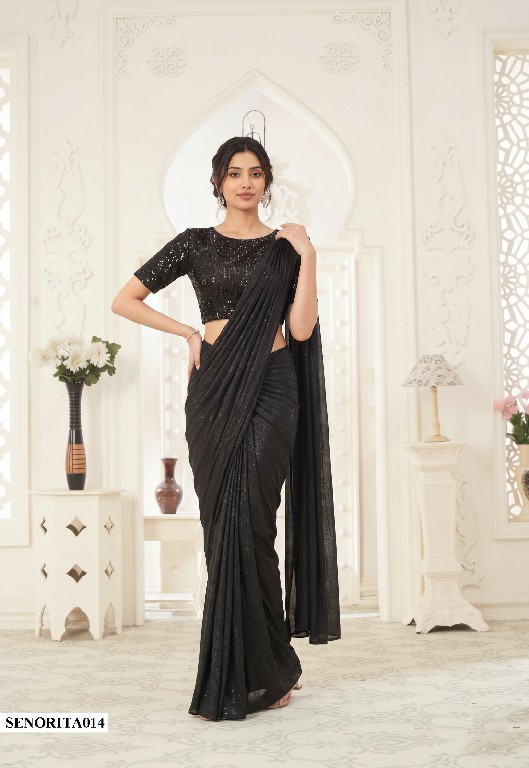 MAHOTSAV MOHMANTHAN SENORITA WHOLESALE LYCRA READY TO WEAR PARTY WEAR SAREES FOR WOMEN ONLINE