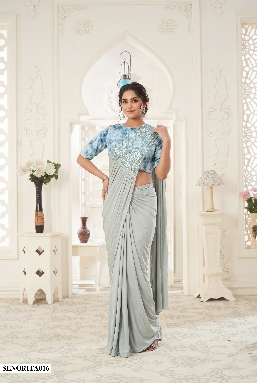MAHOTSAV MOHMANTHAN SENORITA WHOLESALE LYCRA READY TO WEAR PARTY WEAR SAREES FOR WOMEN ONLINE