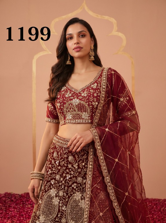 MITA D.NO 1199-1247-1258-1283-1284-1287 WHOLESALE DESIGNER ETHNIC WEAR LEHENGA CHOLI FOR DOR EXPORT