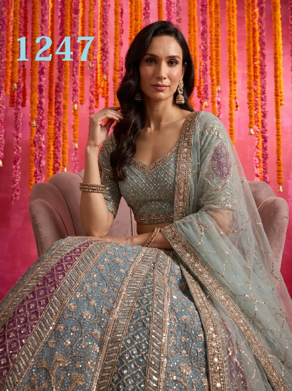 MITA D.NO 1199-1247-1258-1283-1284-1287 WHOLESALE DESIGNER ETHNIC WEAR LEHENGA CHOLI FOR DOR EXPORT